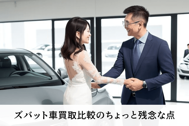 ズバット車買取比較のちょっと残念な点