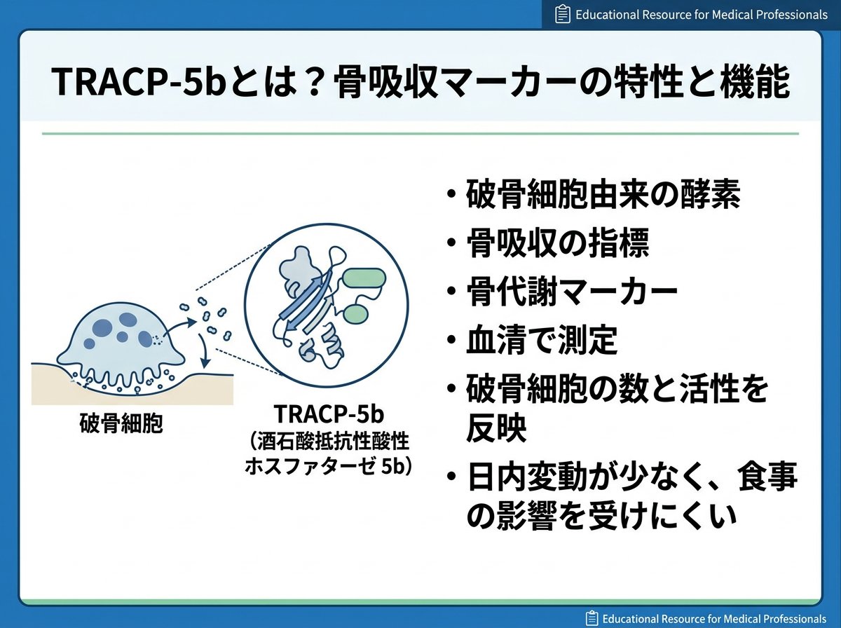 TRACP-5bとは?骨吸収マーカーの特性と機能