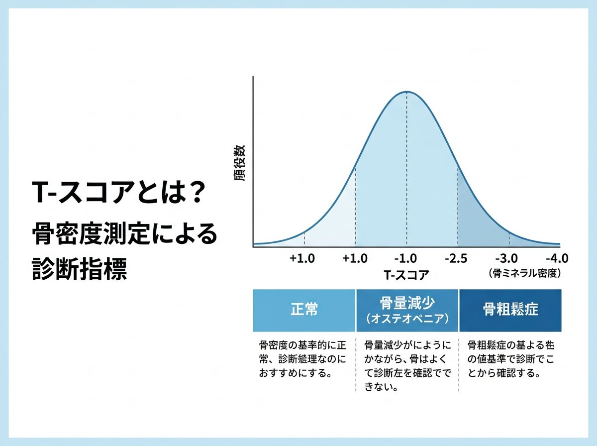 T-スコアとは？骨密度測定による診断指標