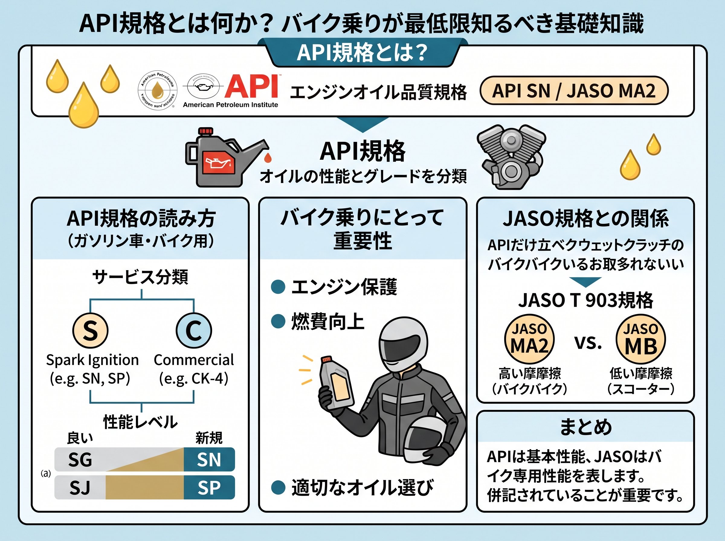 api規格とは何か?バイク乗りが最低限知るべき基礎知識
