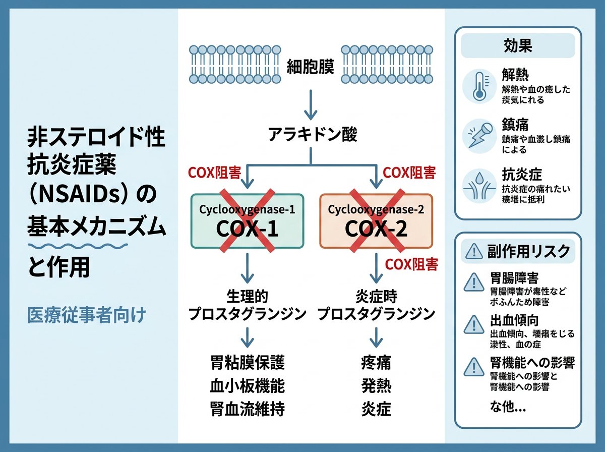 非ステロイド性抗炎症薬の基本メカニズムと作用