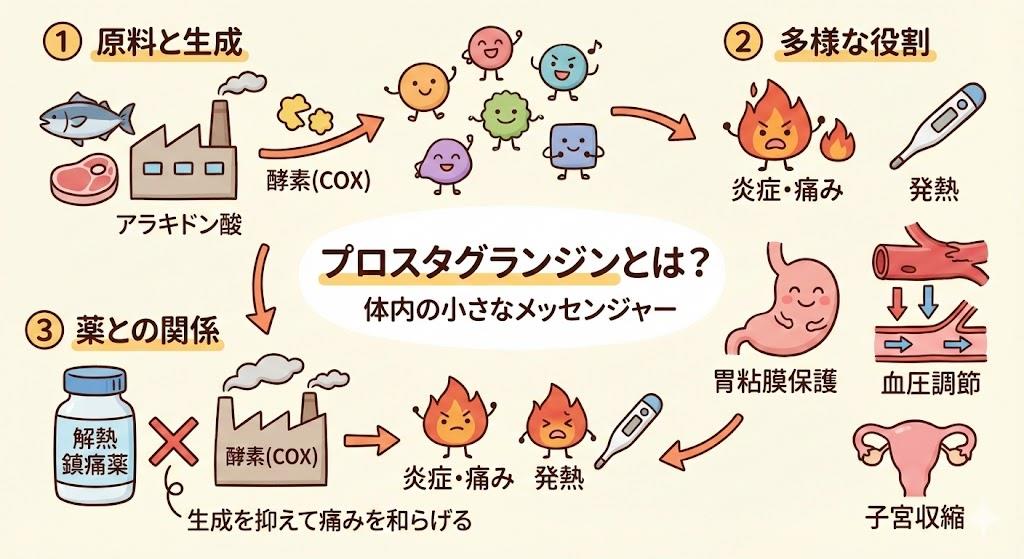 プロスタグランジンとはわかりやすく