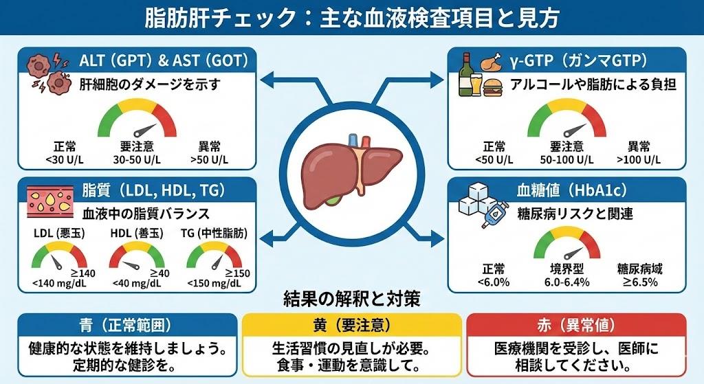 脂肪肝の血液検査