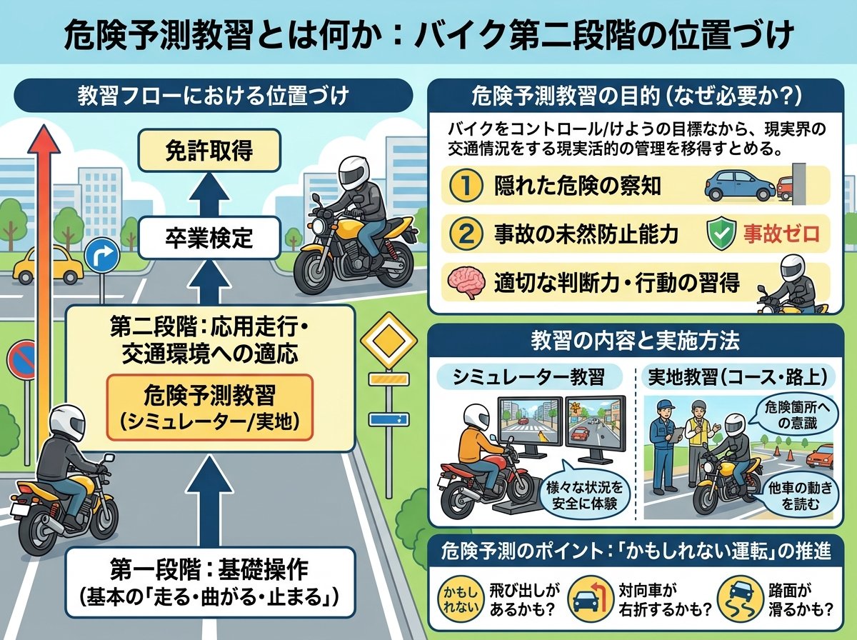 危険予測教習とは何か:バイク第二段階の位置づけ
