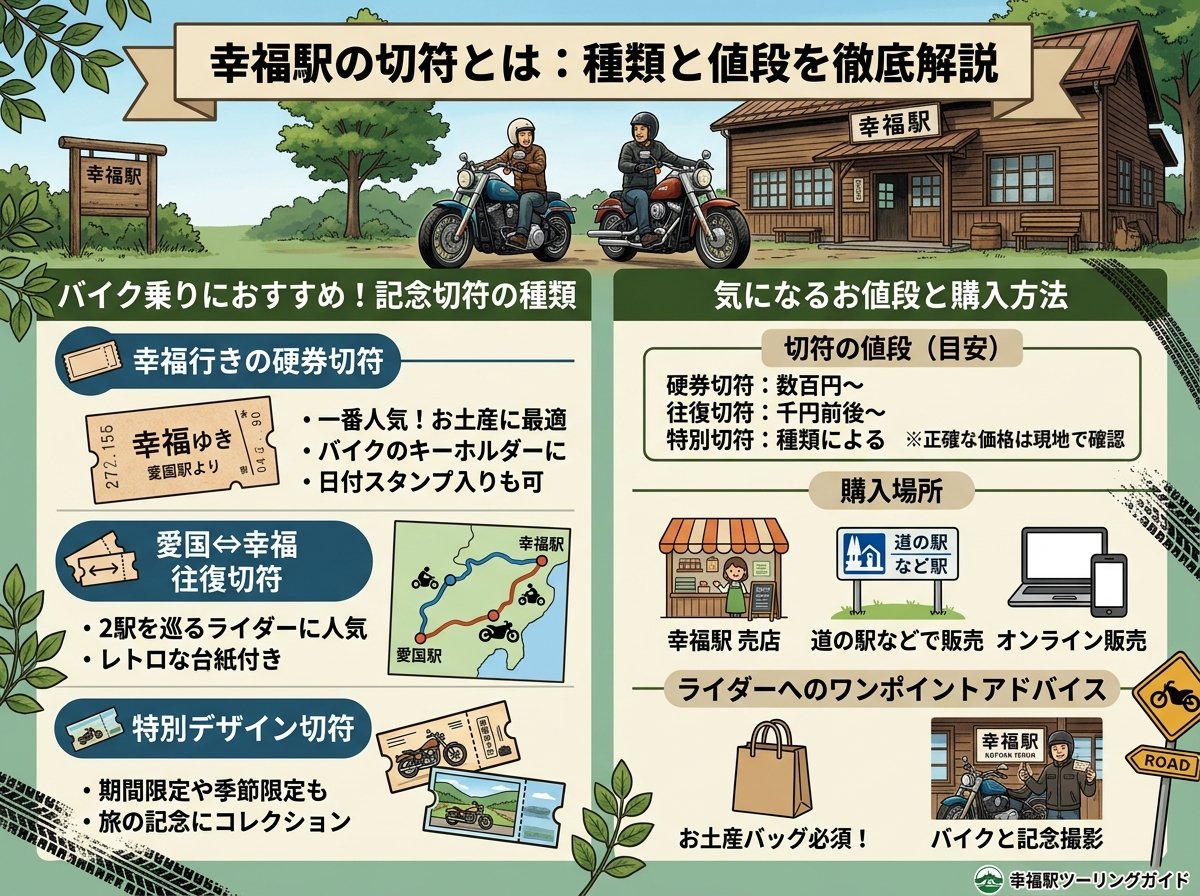 幸福駅の切符とは：種類と値段を徹底解説