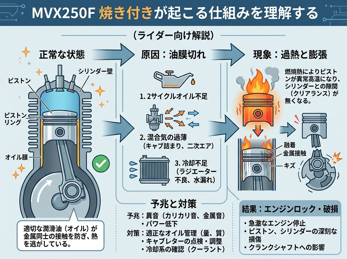 mvx250f 焼き付きが起こる仕組みを理解する