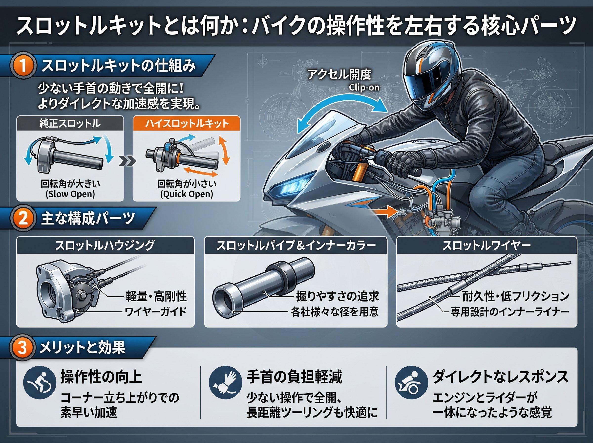 スロットルキットとは何か:バイクの操作性を左右する核心パーツ