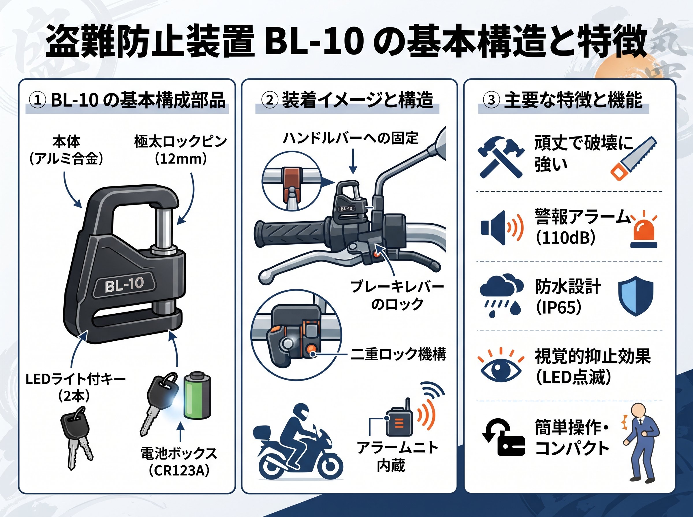 盗難防止装置BL-10の基本構造と特徴