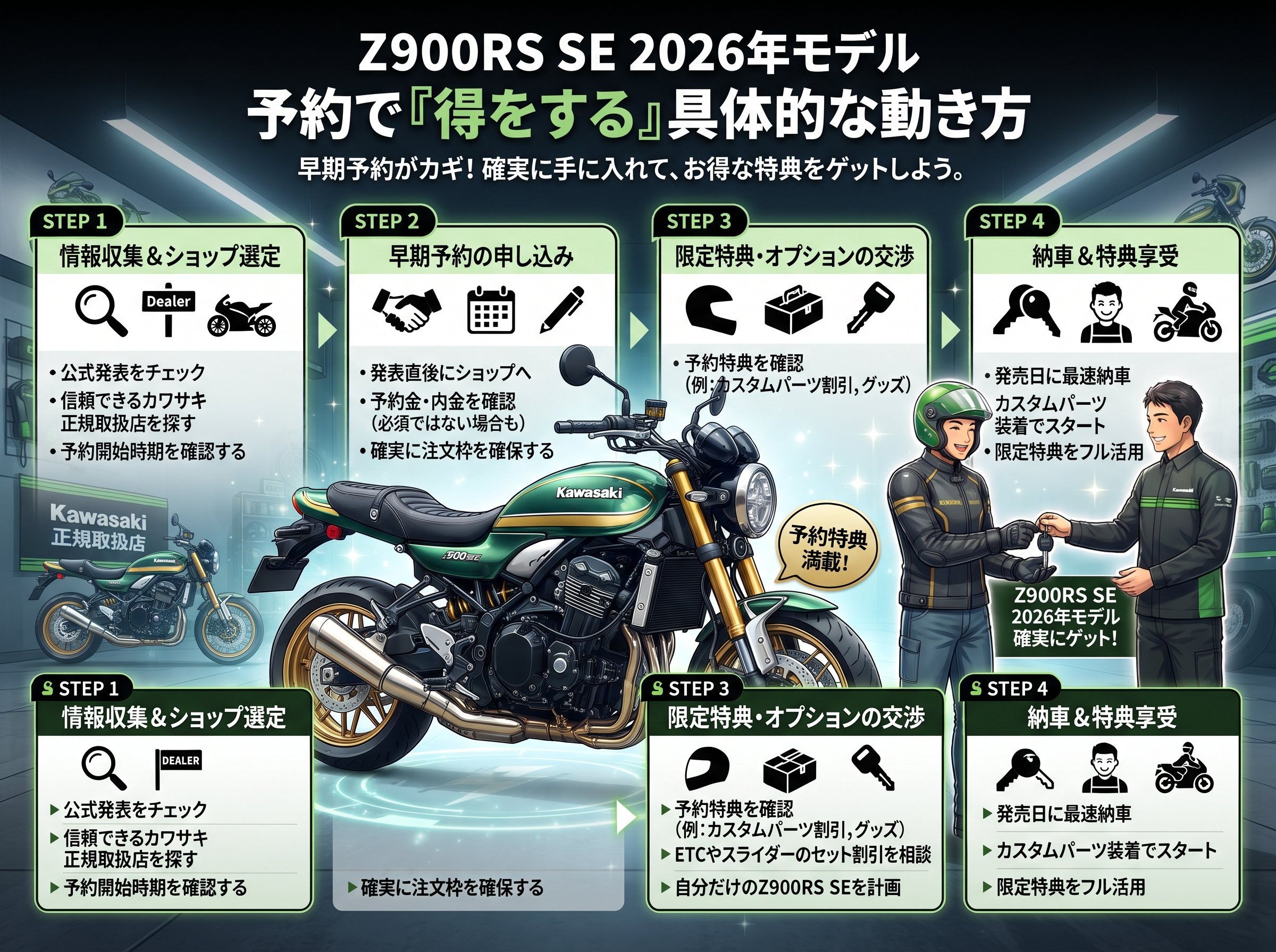z900rs se 2026年モデル 予約で「得をする」具体的な動き方